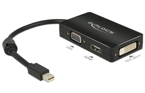 Adapter Delock mini DisplayPort -> HDMI/VGA/DVI - 1889063