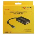 Adapter Delock mini DisplayPort -> HDMI/VGA/DVI - 2191943
