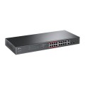 Switch niezarządzalny TP-Link TL-SL1218MP 16x10/100 PoE+ 2x100/1000 2xComboSFP - 1889975