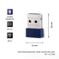 Karta sieciowa Mini Wi-Fi Qoltec Bezprzewodowy BT 4.0 | Standard N - 2192267
