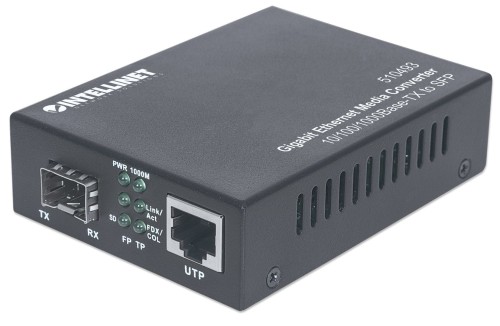 Media konwerter Intellinet 10/100/1000Base-TX RJ45/SLOT SFP Mini GBIC - 2192282