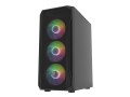 Obudowa Fury SHOBO SH4F RGB ATX Midi Tower z oknem czarna - 1852089