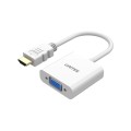 UNITEK ADAPTER HDMI - VGA, FULLHD 60HZ, BIAŁY, M/F - 2129190