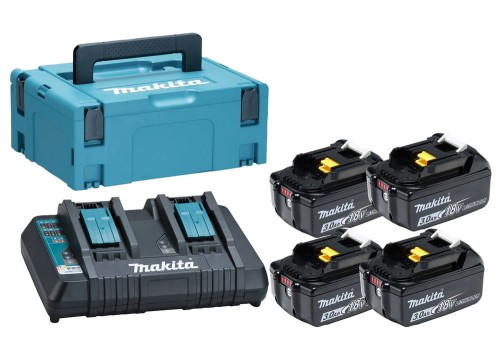 MAKITA.ZESTAW ZASILAJĄCY 18V (BL1830Bx4+DC18RD) MAKPAC - 1918805