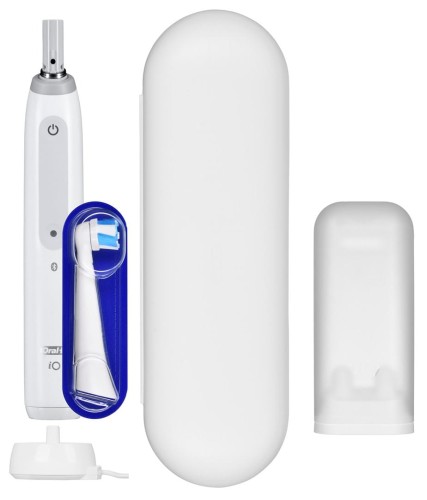 Elektryczna szczoteczka do zębów Oral-B iO4 Dla dorosłych Akumulator Całkiem biały Liczba główek szczoteczki w zestawie 1 Liczba trybów szczotkowania zębów 4 - 2109199
