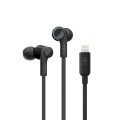 BELKIN SŁUCHAWKI DOUSZNE LIGHTNING, CZARNE - 2112279