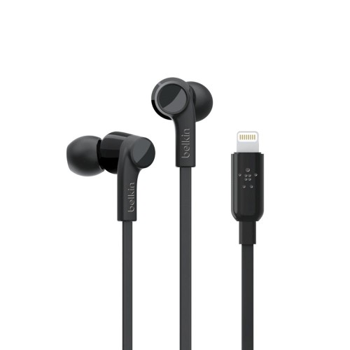 BELKIN SŁUCHAWKI DOUSZNE LIGHTNING, CZARNE - 2112279
