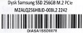 Dysk Samsung SSD 256GB M.2 PCIe MZALQ256HBJD-00BL2 2242 - 2118158