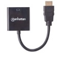 Manhattan 151467 adapter kablowy 0,3 m HDMI Typu A (Standard) VGA (D-Sub) Czarny - 2128952