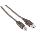 Kabel USB 2.0 aktywny USB-A na USB-B M/M 11m - 2130789