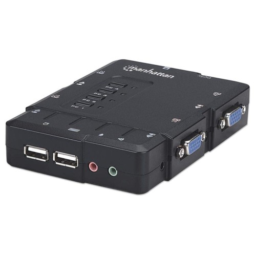 Przełącznik KVM VGA/USB 4x1 4-Portowy z Audio/Mic - 2137727