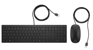 Zestaw klawiatura + mysz HP Pavilion Wired Keyboard and Mouse 400 Combo czarne 4CE97AA