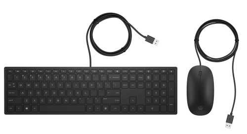 Zestaw klawiatura + mysz HP Pavilion Wired Keyboard and Mouse 400 Combo czarne 4CE97AA - 2164676