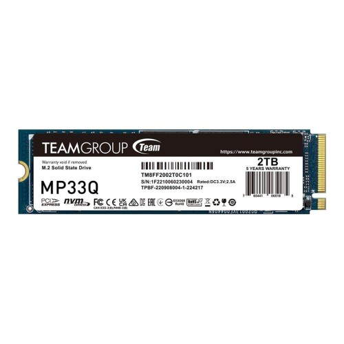 Dysk SSD Team Group MP33Q 2TB M.2 PCIe NVMe Gen3 x4 2280 (2900/1850) QLC - 1939882