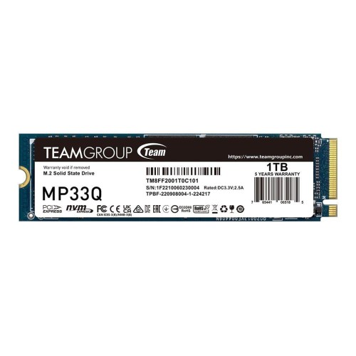 Dysk SSD Team Group MP33Q 1TB M.2 PCIe NVMe Gen3 x4 2280 (2900/1850) QLC - 1939862