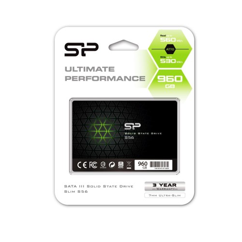 Dysk SSD Silicon Power S56 960GB 2.5" (560/530) SATA3 7mm 3D TLC - 2043249