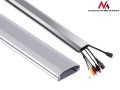 Zestaw 20szt x Listwa maskująca do kabli Maclean MC-693 S 60x20x750mm Aluminium łatwe otwieranie i zamykanie - 973341