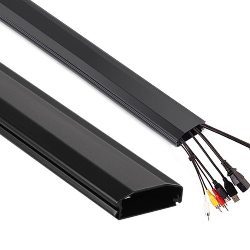 Zestaw 20szt x Listwa maskująca do kabli Maclean MC-693 B 60x20x750mm Aluminium łatwe otwieranie i zamykanie - 1468129
