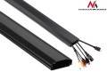 Zestaw 20szt x Listwa maskująca do kabli Maclean MC-693 B 60x20x750mm Aluminium łatwe otwieranie i zamykanie - 973340