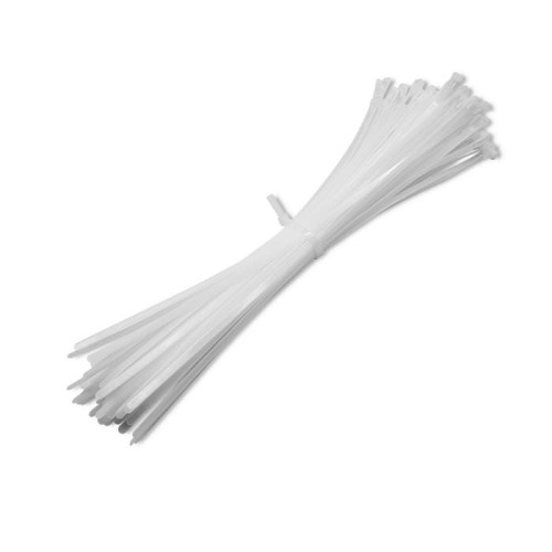 Opaski zaciskowe Qoltec wielorazowe/trytytki | 7.2*400mm | Nylon UV | Białe - 1379832
