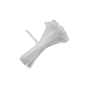 Opaski zaciskowe Qoltec wielorazowe/trytytki | 7.2*250mm | Nylon UV | Białe
