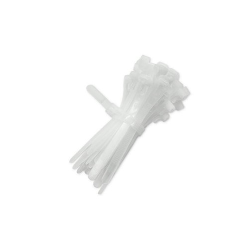 Opaski zaciskowe Qoltec wielorazowe/trytytki | 7.2*150mm | Nylon UV | Białe - 1379782