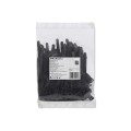 Opaski zaciskowe Qoltec wielorazowe/trytytki | 7.2*100mm | Nylon UV | Czarne - 1147090