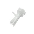 Opaski zaciskowe Qoltec wielorazowe/trytytki | 7.2*100mm | Nylon UV | Białe - 1379772