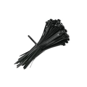Opaski zaciskowe Qoltec wielorazowe/trytytki | 4.8*200mm | Nylon UV | Czarne