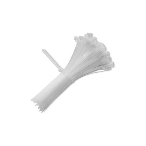 Opaski zaciskowe Qoltec wielorazowe/trytytki | 4.8*200mm | Nylon UV | Białe - 1379852