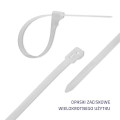 Opaski zaciskowe Qoltec wielorazowe/trytytki | 4.8*200mm | Nylon UV | Białe - 1379854