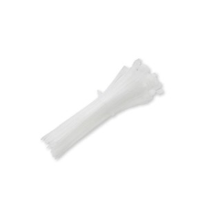 Opaski zaciskowe Qoltec trytytki | 3.6*100mm | Nylon UV | Białe