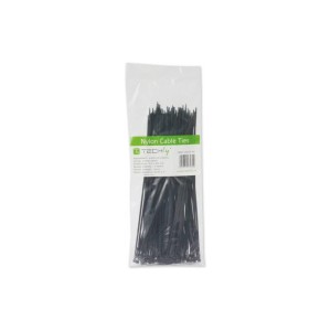 Opaski nylonowe Techly zaciskowe 280x4,8mm, 100 szt., czarne