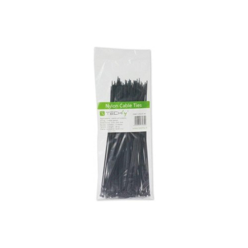 Opaski nylonowe Techly zaciskowe 200x2,5mm, 100 szt., czarne - 1380280