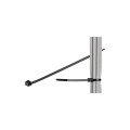 Opaski nylonowe Techly zaciskowe 200x2,5mm, 100 szt., czarne - 1380283