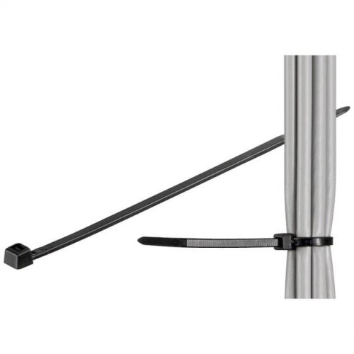 Opaski nylonowe Techly zaciskowe 100x2,5mm, 100 szt., czarne - 683439