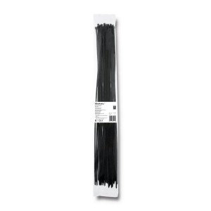 Opaska zaciskowa Qoltec | 4.8*500 | 50szt | nylon UV | Czarna