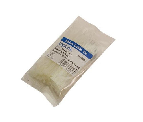 Opaska zaciskowa LogiLink 100szt, dł. 0,1m - 682386