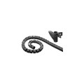 Opaska na kable Techly elastyczna 2,5m/25mm, czarna - 973944