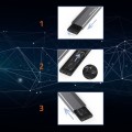 Obudowa/kieszeń Qoltec na dysk SSD M.2 | SATA | NGFF | USB-C | | Super speed 6Gb/s | 2TB | Szary - 2191314