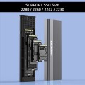 Obudowa/kieszeń Qoltec na dysk SSD M.2 | SATA | NGFF | USB-C | | Super speed 6Gb/s | 2TB | Szary - 2191305