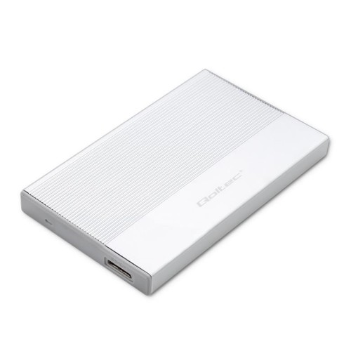 Obudowa/kieszeń Qoltec na dysk SSD HDD 2.5" | SATA | USB 3.0 | Super speed 5Gb/s | 2TB | Srebrny - 1895622