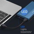 Obudowa/kieszeń Qoltec na dysk SSD HDD 2.5" | SATA | USB 3.0 | Super speed 5Gb/s | 2TB | Niebieski - 2039557