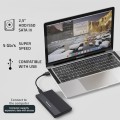 Obudowa/kieszeń Qoltec na dysk SSD HDD 2.5" | SATA | USB 3.0 | Super speed 5Gb/s | 2TB | Czarny - 2039546