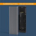 Obudowa/kieszeń Qoltec na dysk M.2 SSD | NVMe | PCIe | USB 3.1 | Super speed 10Gb/s | 4TB | Grafit - 2039612