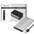 Obudowa/kieszeń Qoltec do dysków HDD SSD 2.5" SATA3 | USB 3.0 | Srebrny - 2039521
