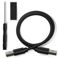 Obudowa/kieszeń Qoltec do dysków HDD SSD 2.5" SATA3 | USB 3.0 | Srebrny - 2039525