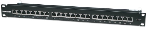 Patch Panel FTP Intellinet 720038 24 portowy, pionowy dostęp, kat.6 - 2176845