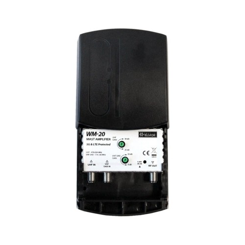 Wzmacniacz masztowy WM-20 UHF VHF DVB-T2 5G PROTECTED Telkom Telmor - 1898946