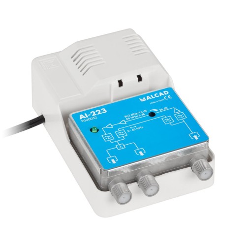 Wzmacniacz Alcad AL-223 VHF-UHF 1we/2wy szerokopasmowy - 2180568